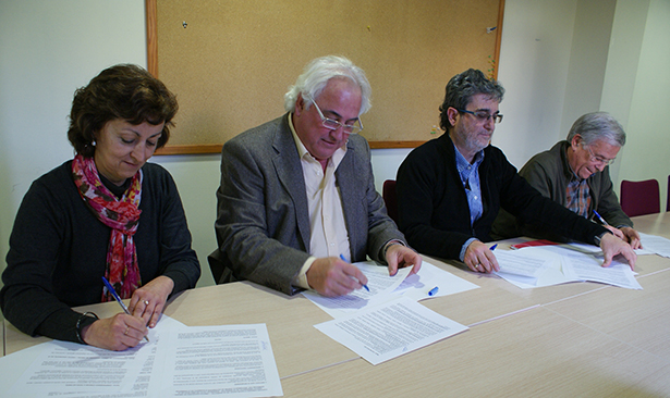Signatura del conveni de gestió del Centre de Distribució d’Aliments