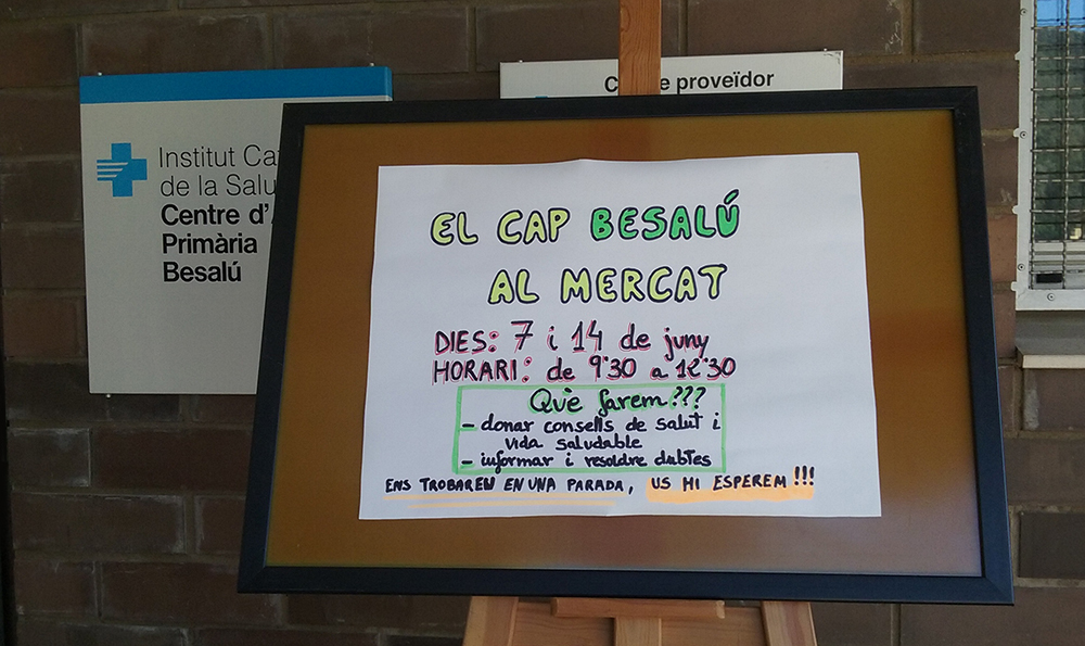 L’Equip d’Atenció Primària de Besalú va al mercat