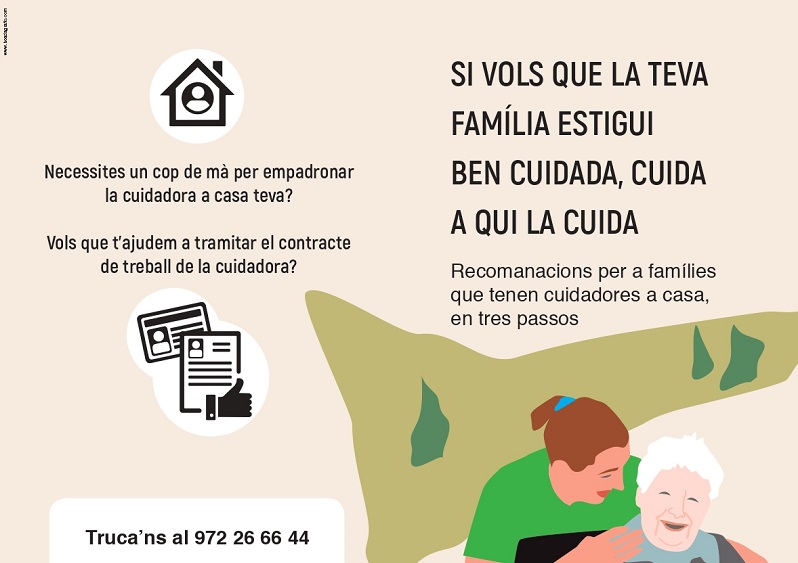 S’inicia una campanya informativa per a famílies que tenen cuidadores a casa