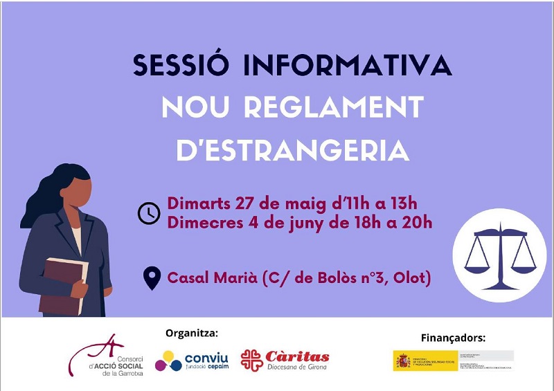 Sessions informatives del nou Reglament d’Estrangeria