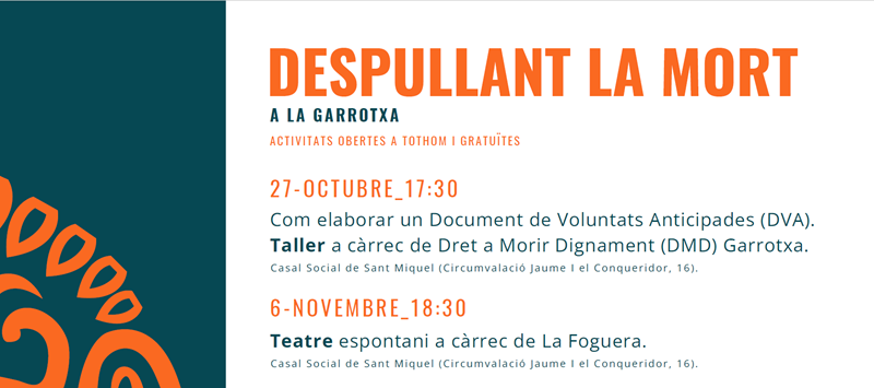 Despullant la mort: un cicle per conversar i reflexionar sobre la mort