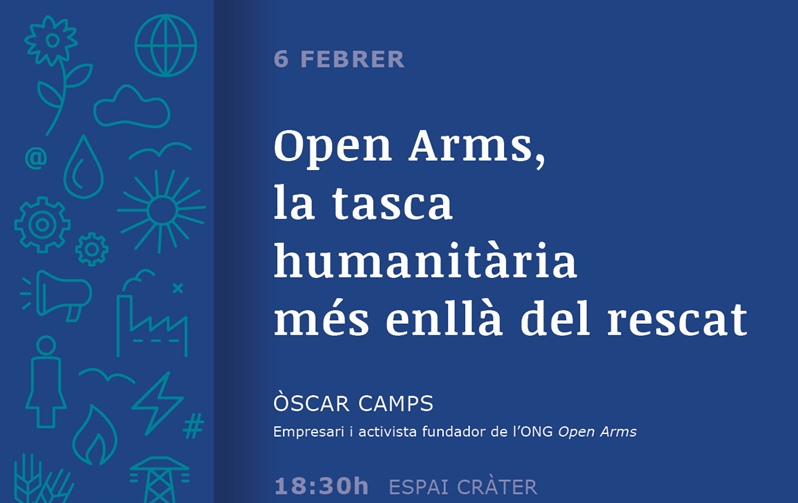 L’acte central del Dia Internacional de les Persones Migrades amb Òscar Camps es farà el 6 de febrer a l’Espai Cràter